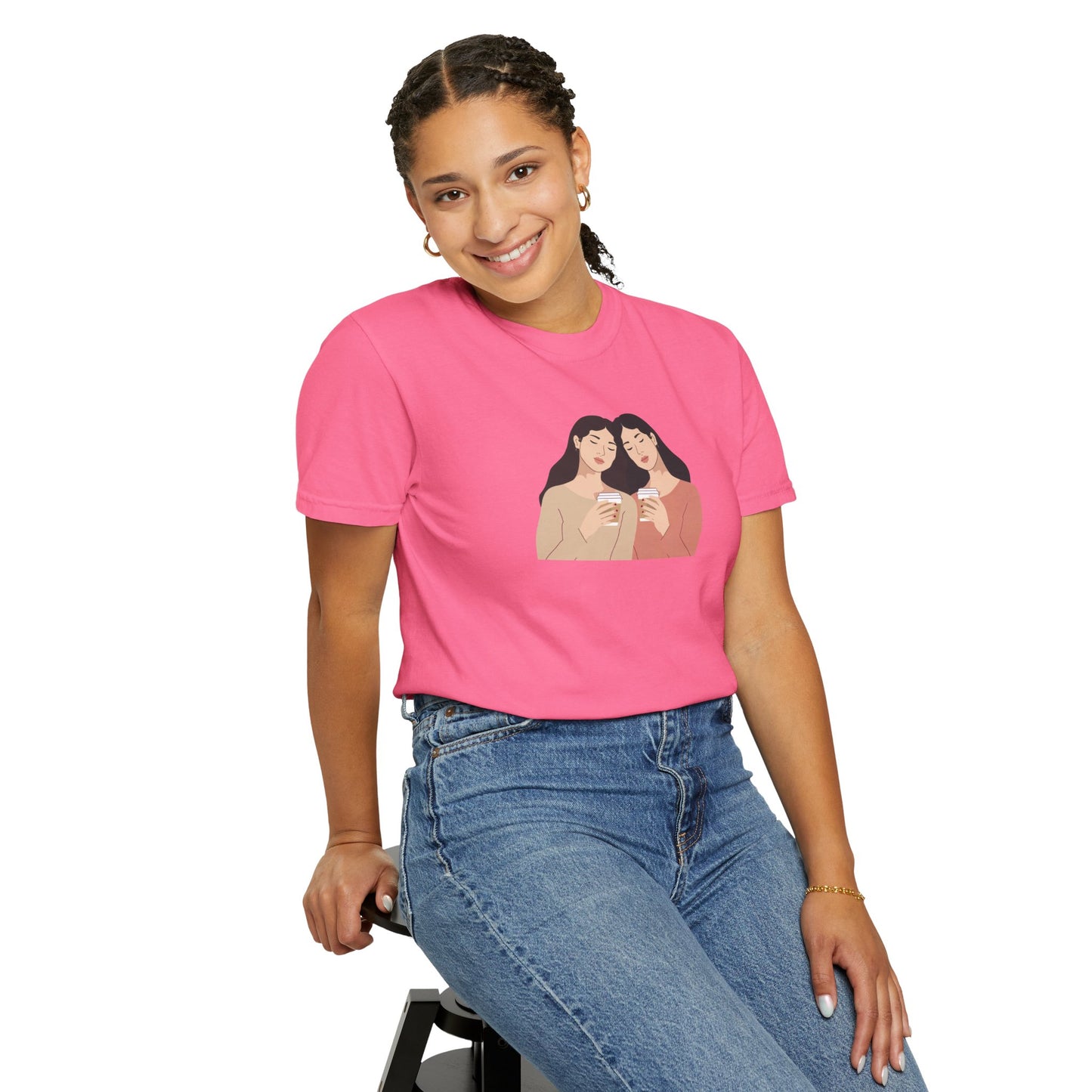 Sisterhood Graphic Tee, Cute Friendship Gift