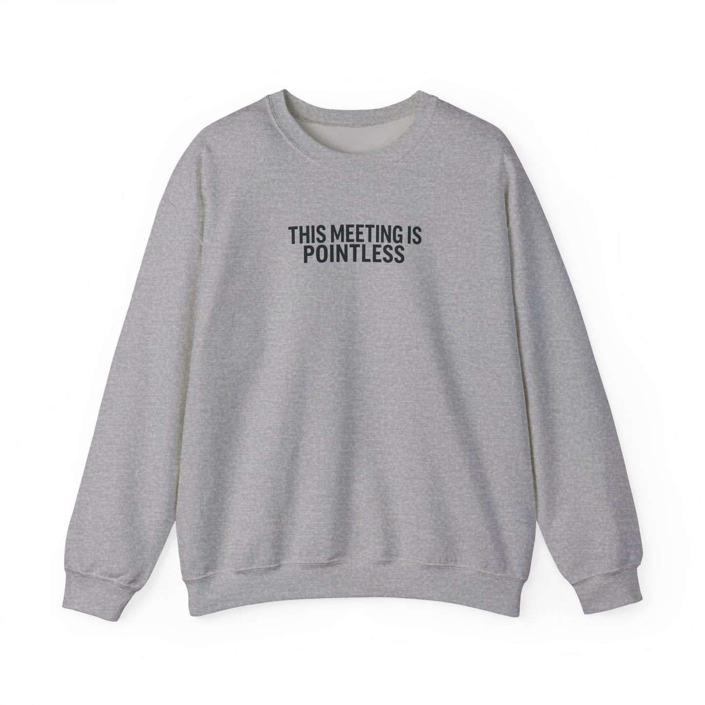 Funny Crewneck Sweatshirt - This Meeting Is Pointless