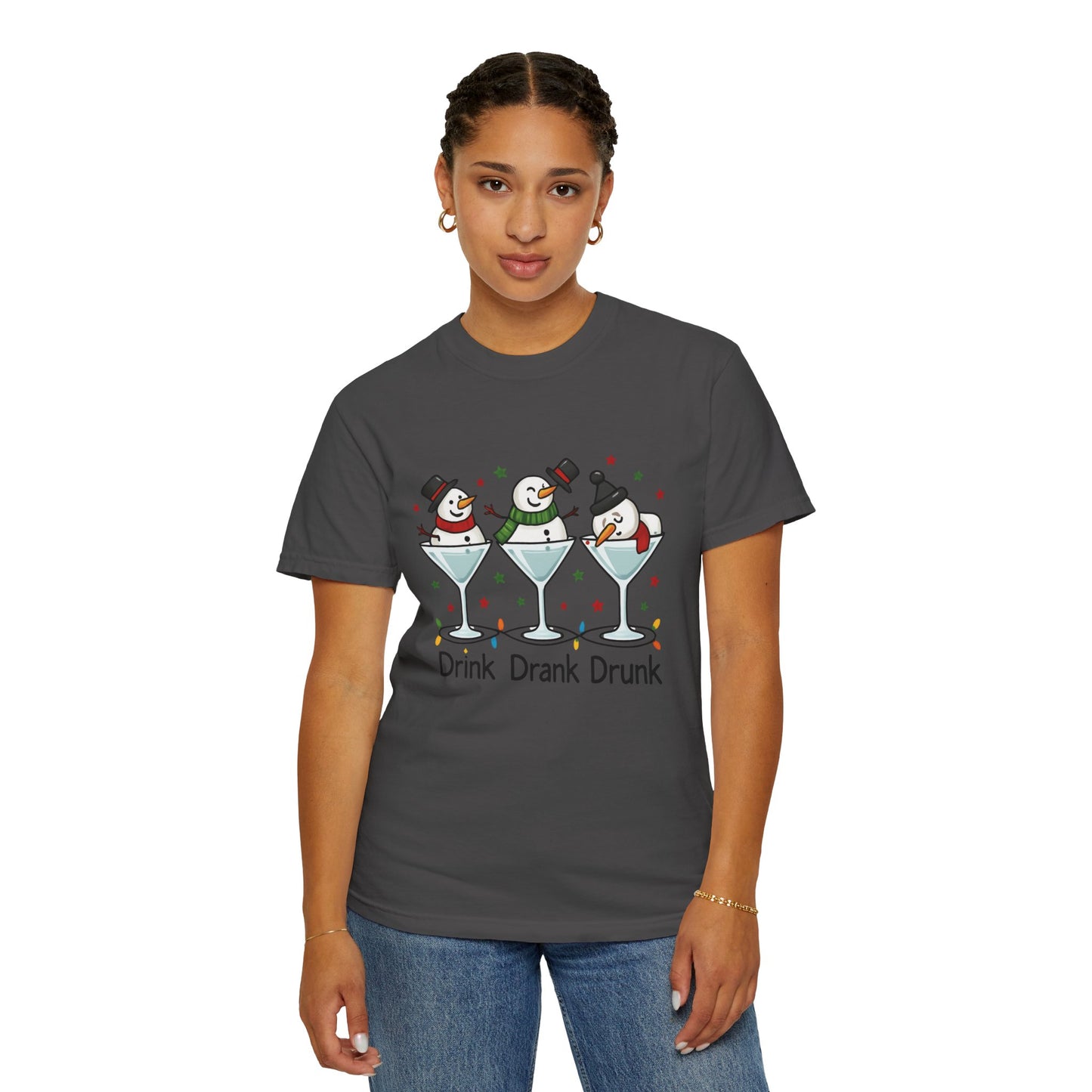 Drink Drank Drunk Holiday T-Shirt