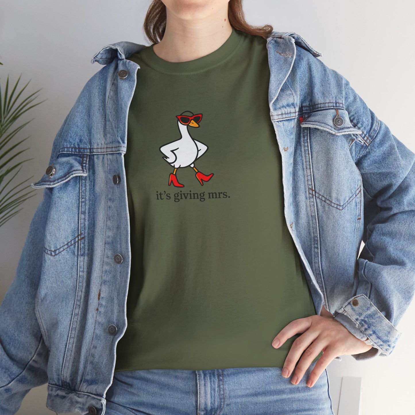 "It's Giving Mrs." Cotton T-Shirt