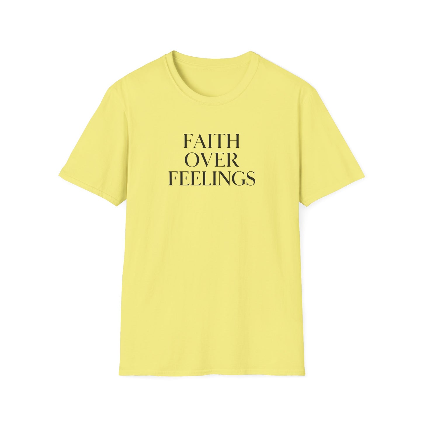 Faith Over Feelings Inspirational T-Shirt, Gift for Believers