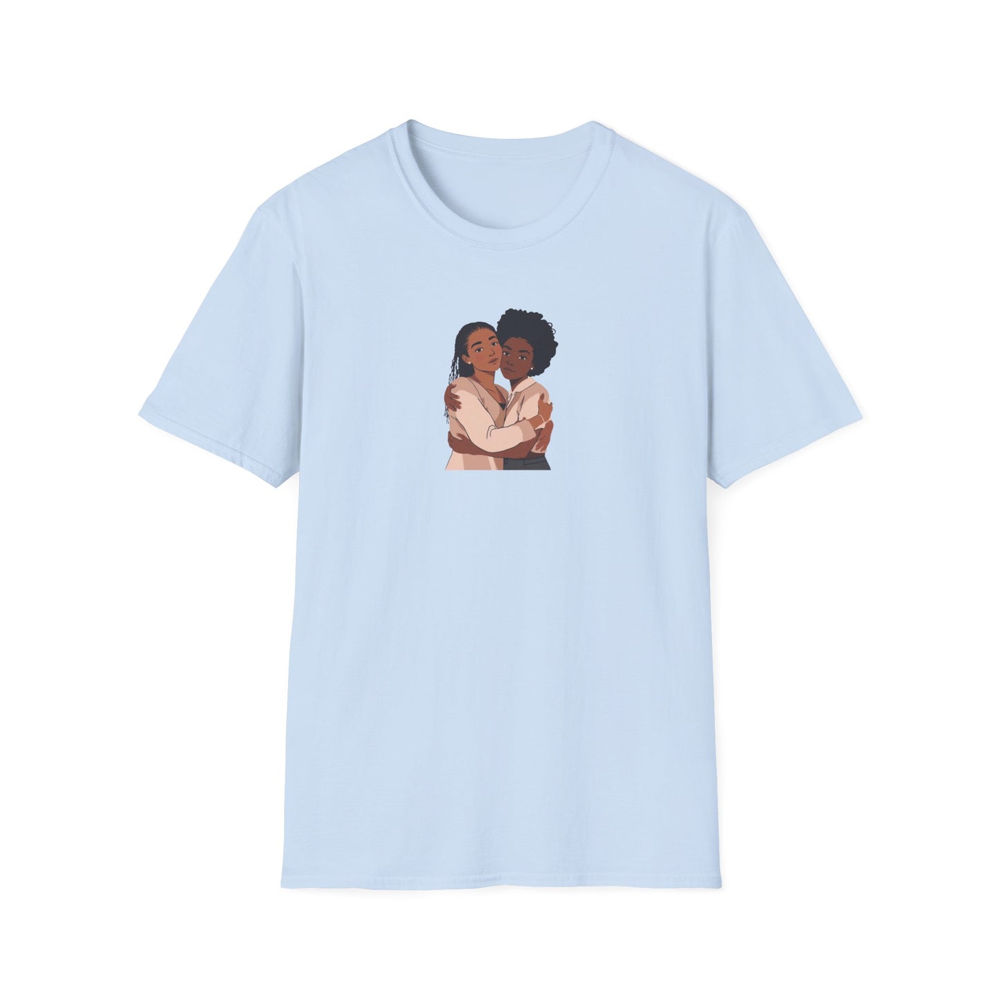 Embrace Love Friendship Tees, Black Sisterhood T-shirt