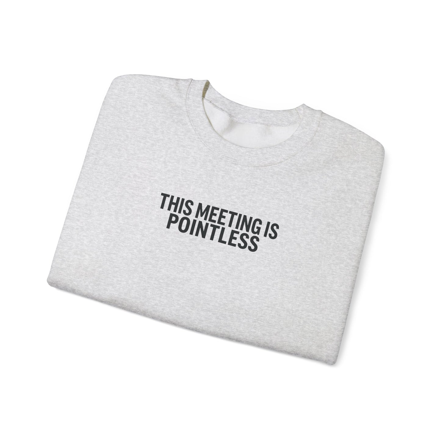 Funny Crewneck Sweatshirt - This Meeting Is Pointless