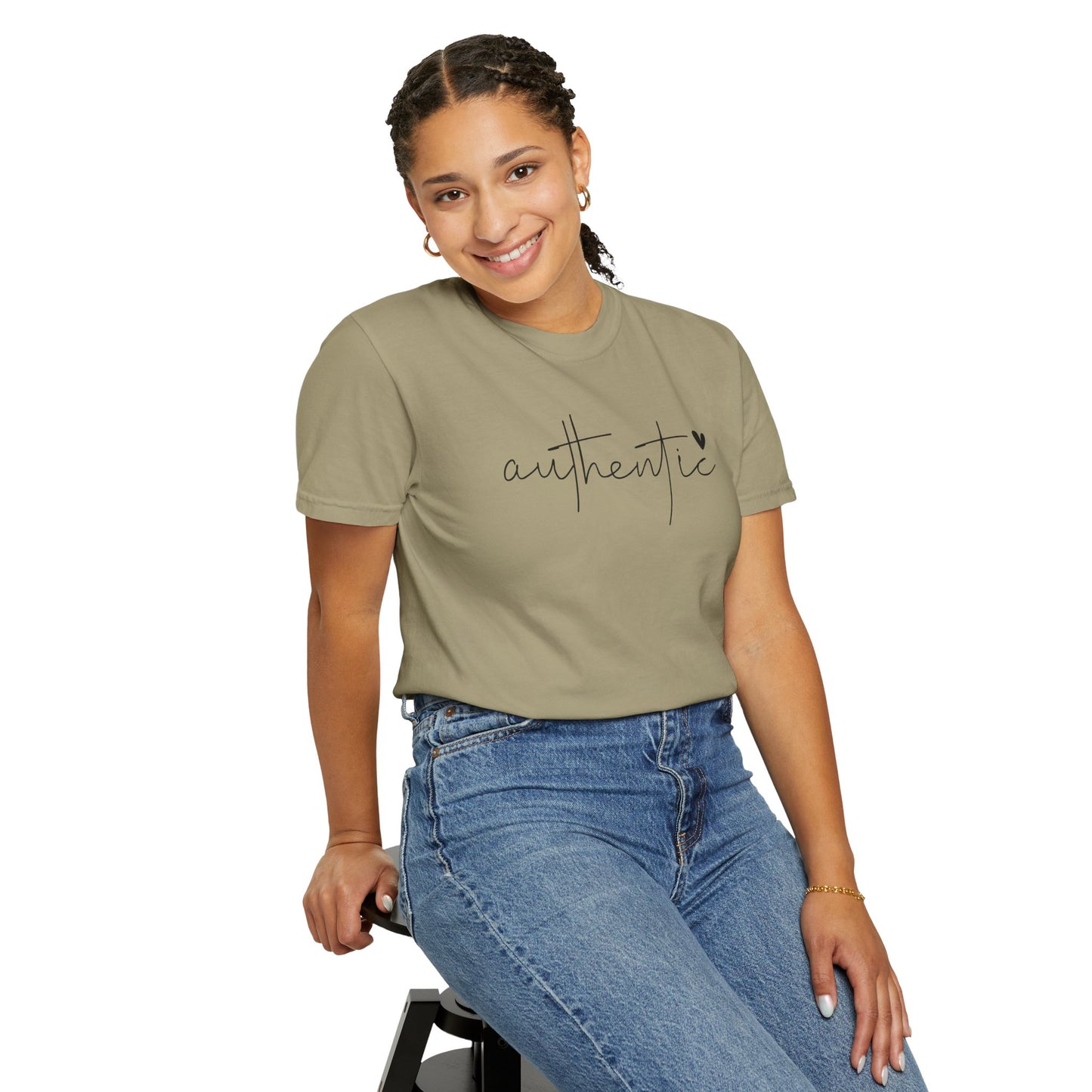 Authentic Love Unisex T-shirt - Soft Garment-Dyed Tee for Everyday Comfort