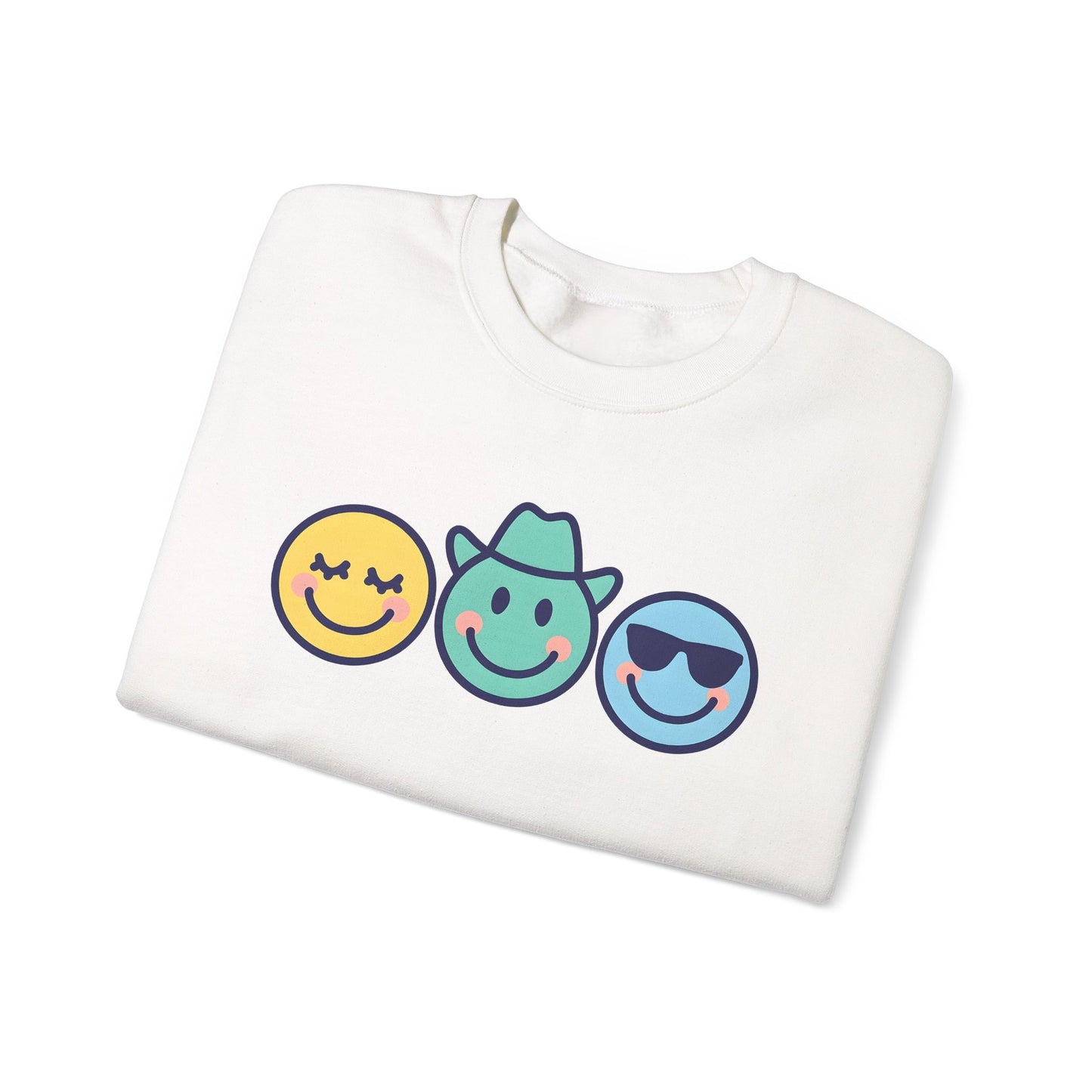 Cheerful Smiley Face Sweatshirt