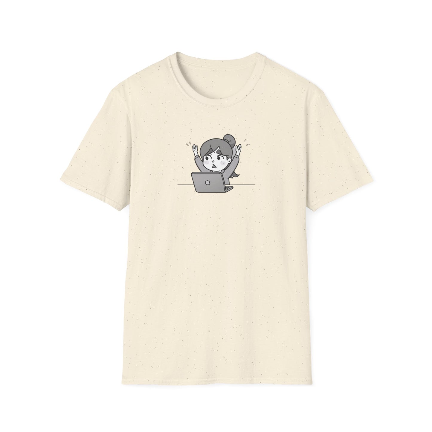Cheerful Laptop Enthusiast T-Shirt