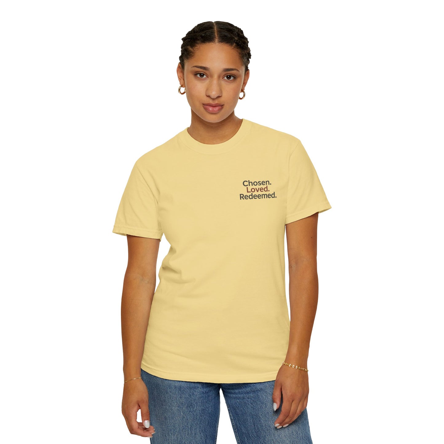 Faith-Inspired Unisex T-Shirt, Chosen Loved Redeemed Shirt