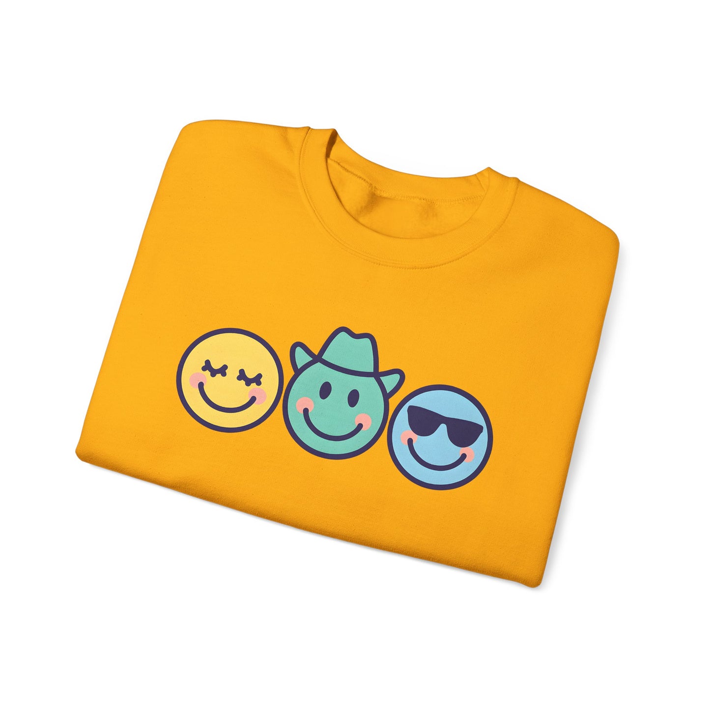 Cheerful Smiley Face Sweatshirt