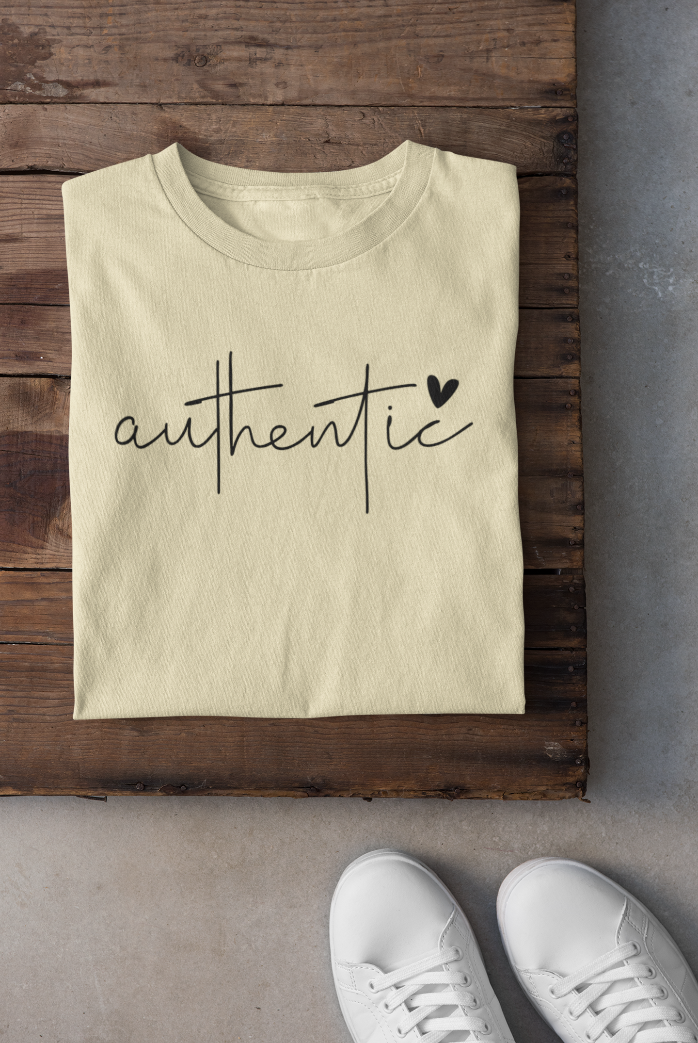 Authentic Love Unisex T-shirt - Soft Garment-Dyed Tee for Everyday Comfort