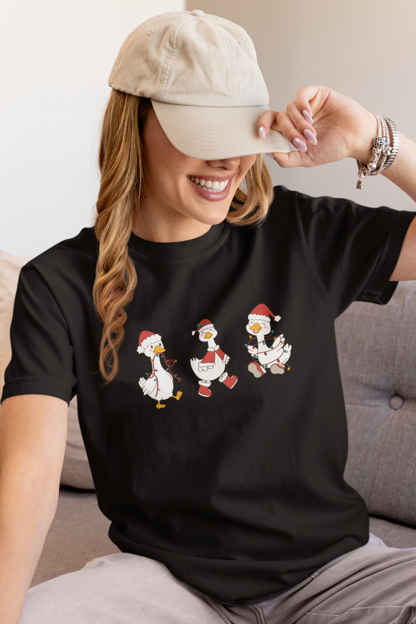 Christmas Ducks Unisex T-Shirt, Holiday Tee