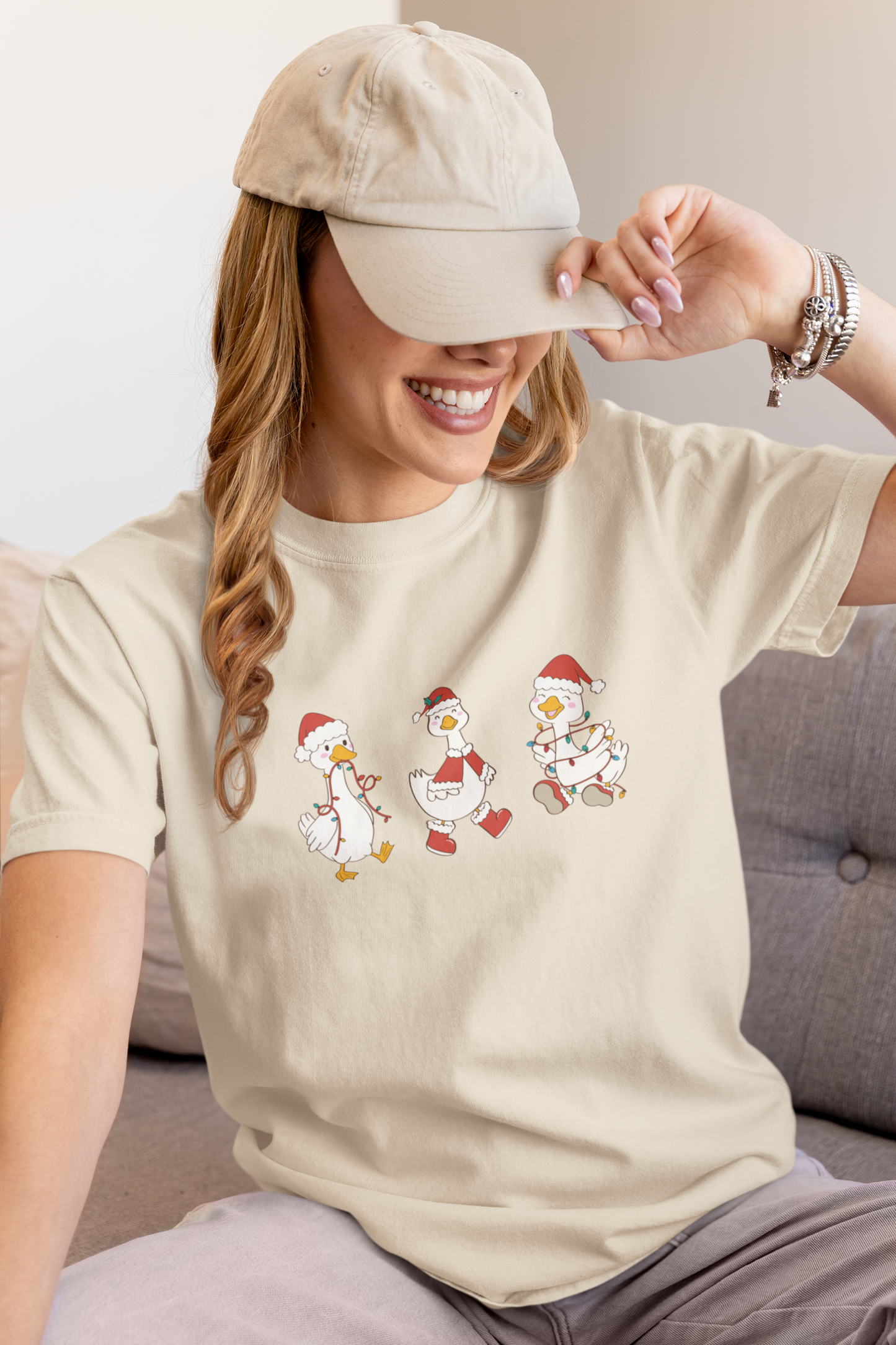 Christmas Ducks Unisex T-Shirt, Holiday Tee
