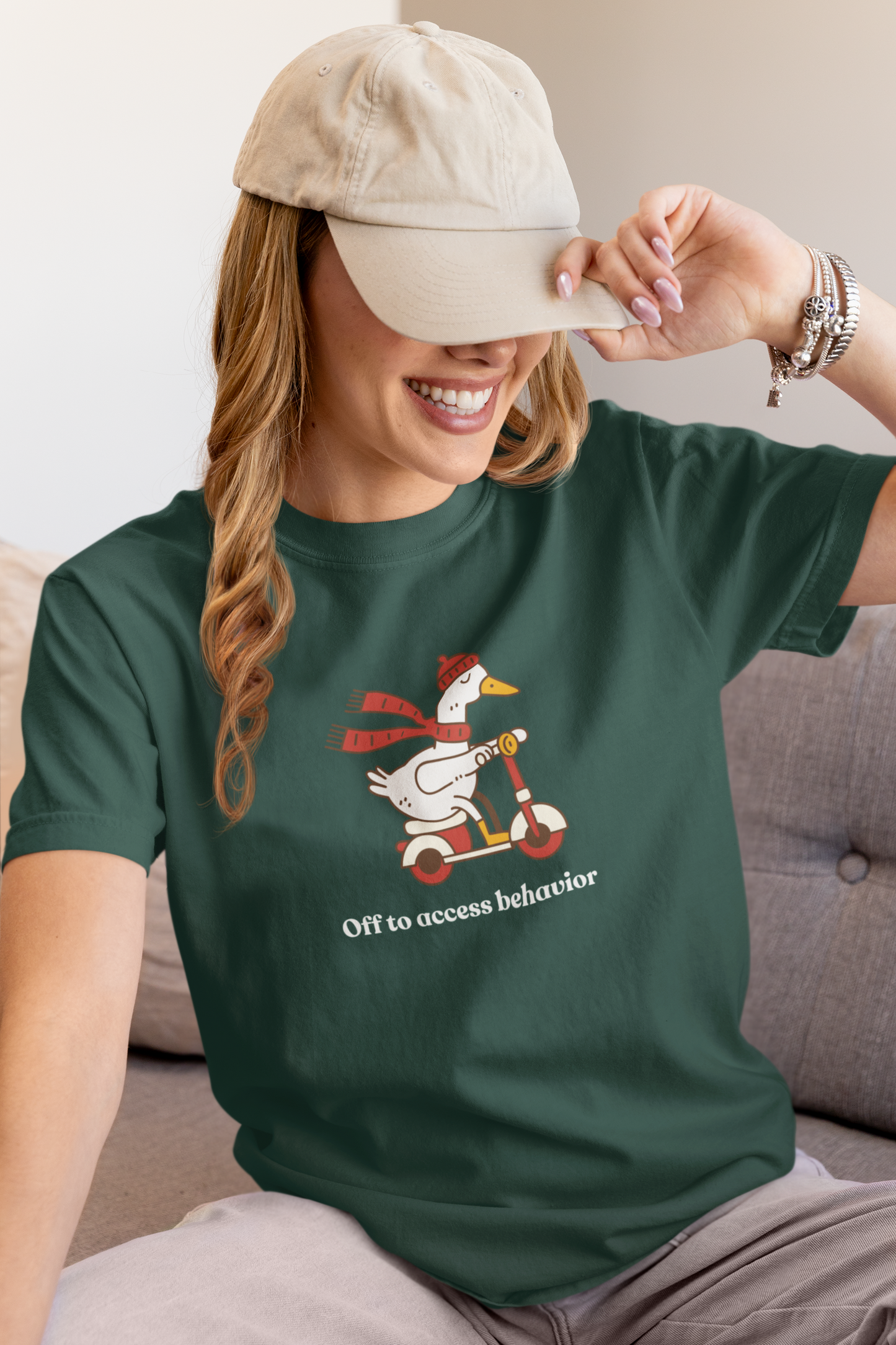 Funny Duck T-Shirt, 'Off to Awesome Behavior' Tee