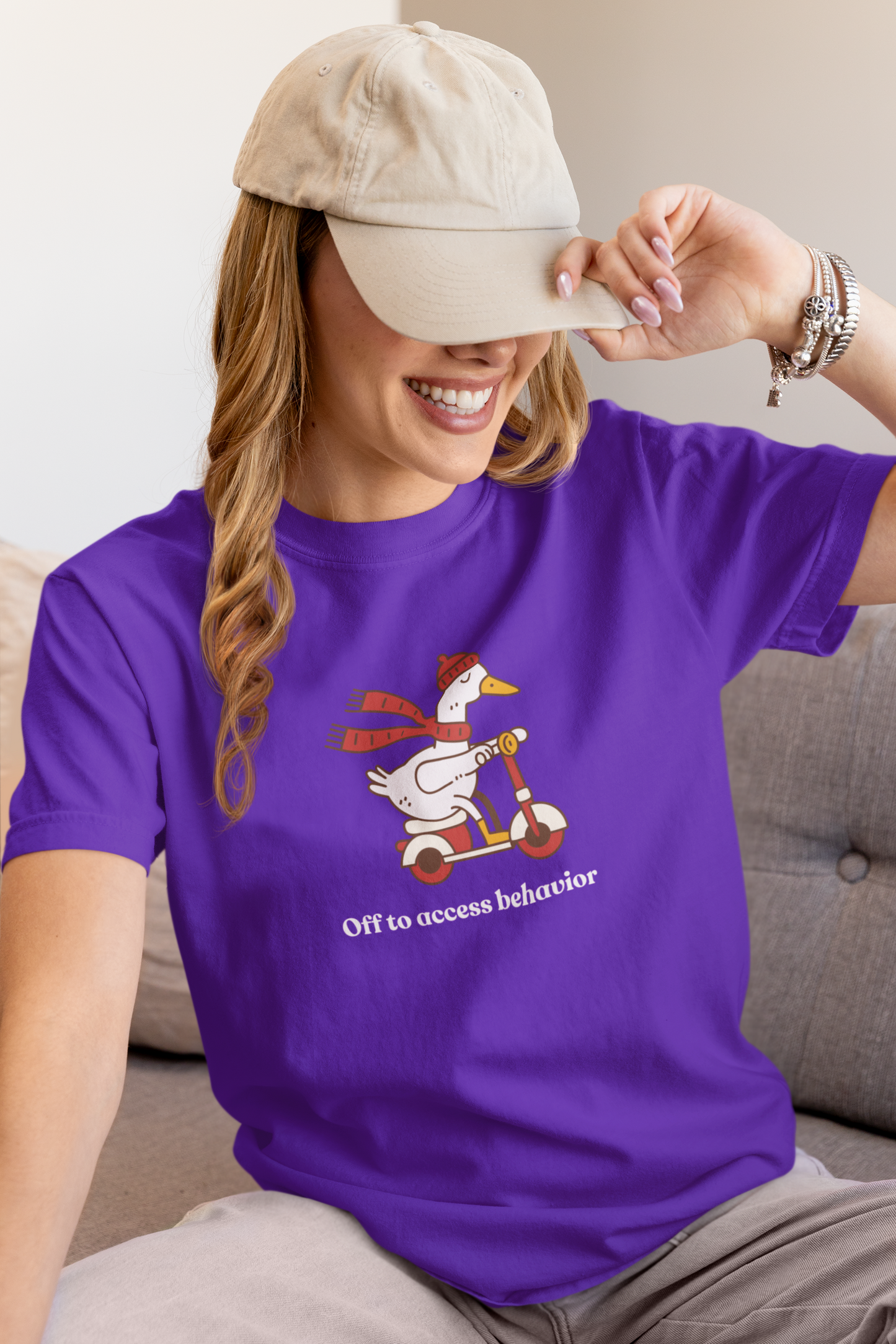 Funny Duck T-Shirt, 'Off to Awesome Behavior' Tee