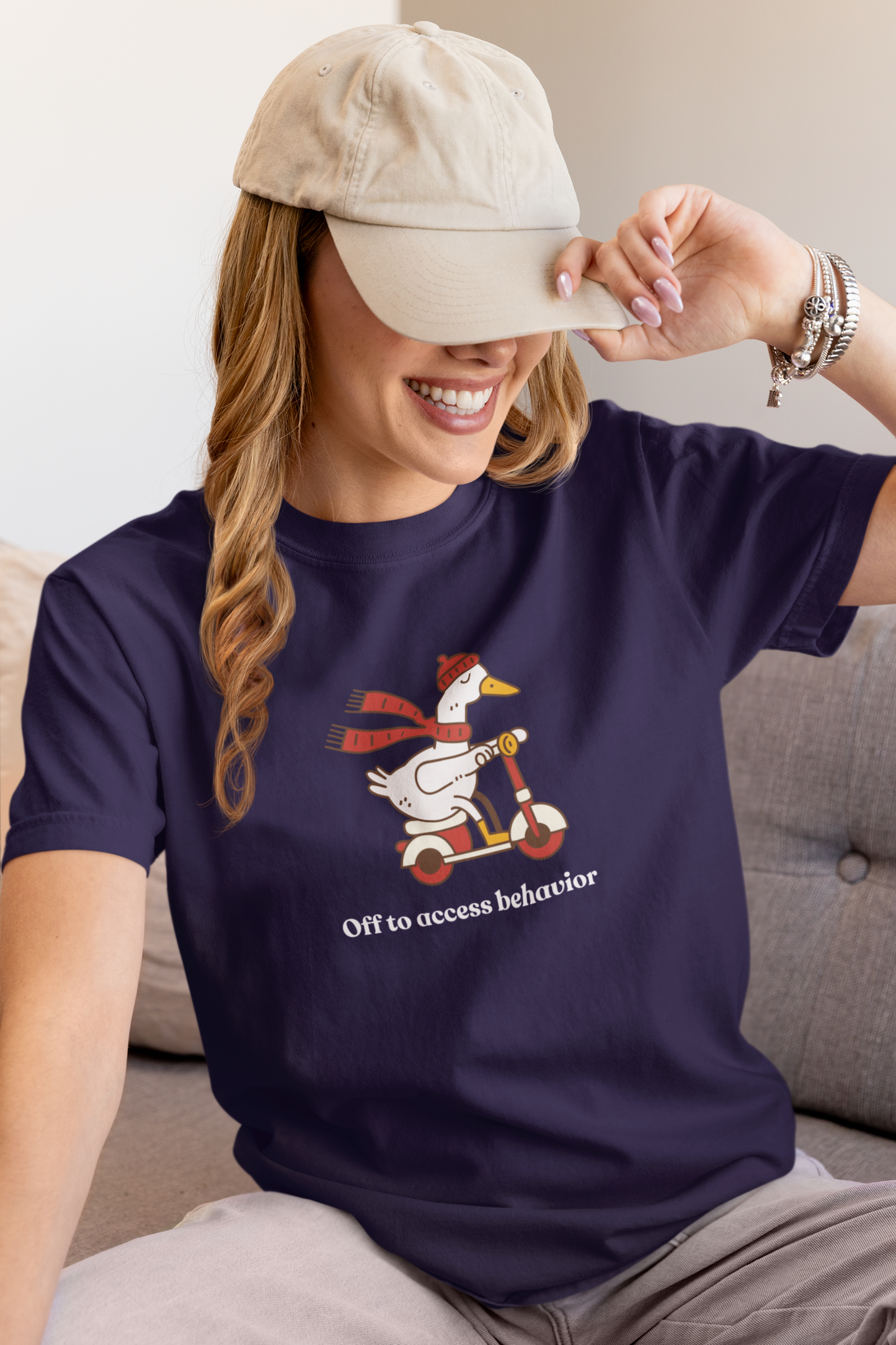 Funny Duck T-Shirt, 'Off to Awesome Behavior' Tee
