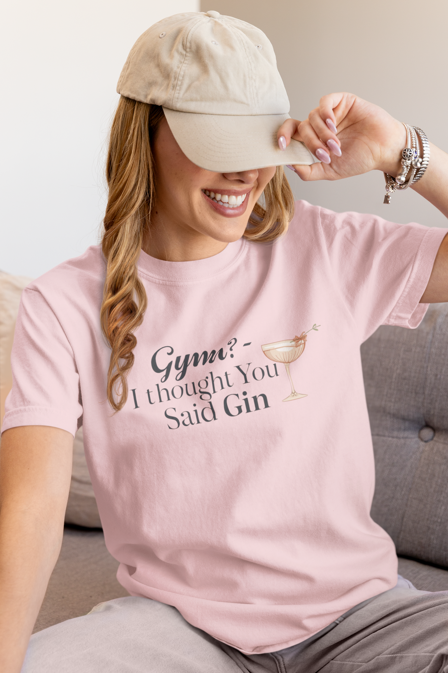 Funny Unisex T-shirt - Gym? I Thought You Said Gin