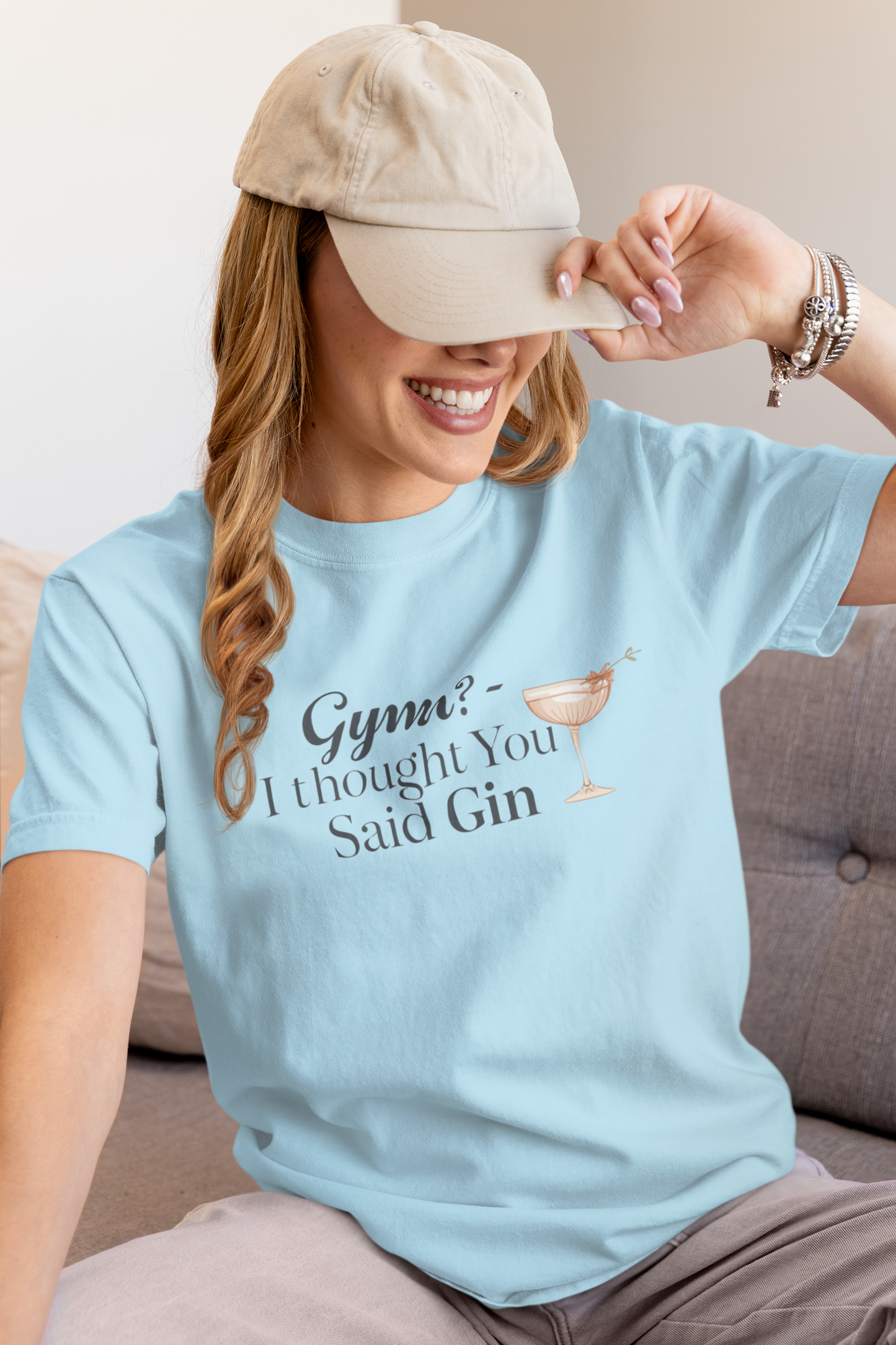 Funny Unisex T-shirt - Gym? I Thought You Said Gin