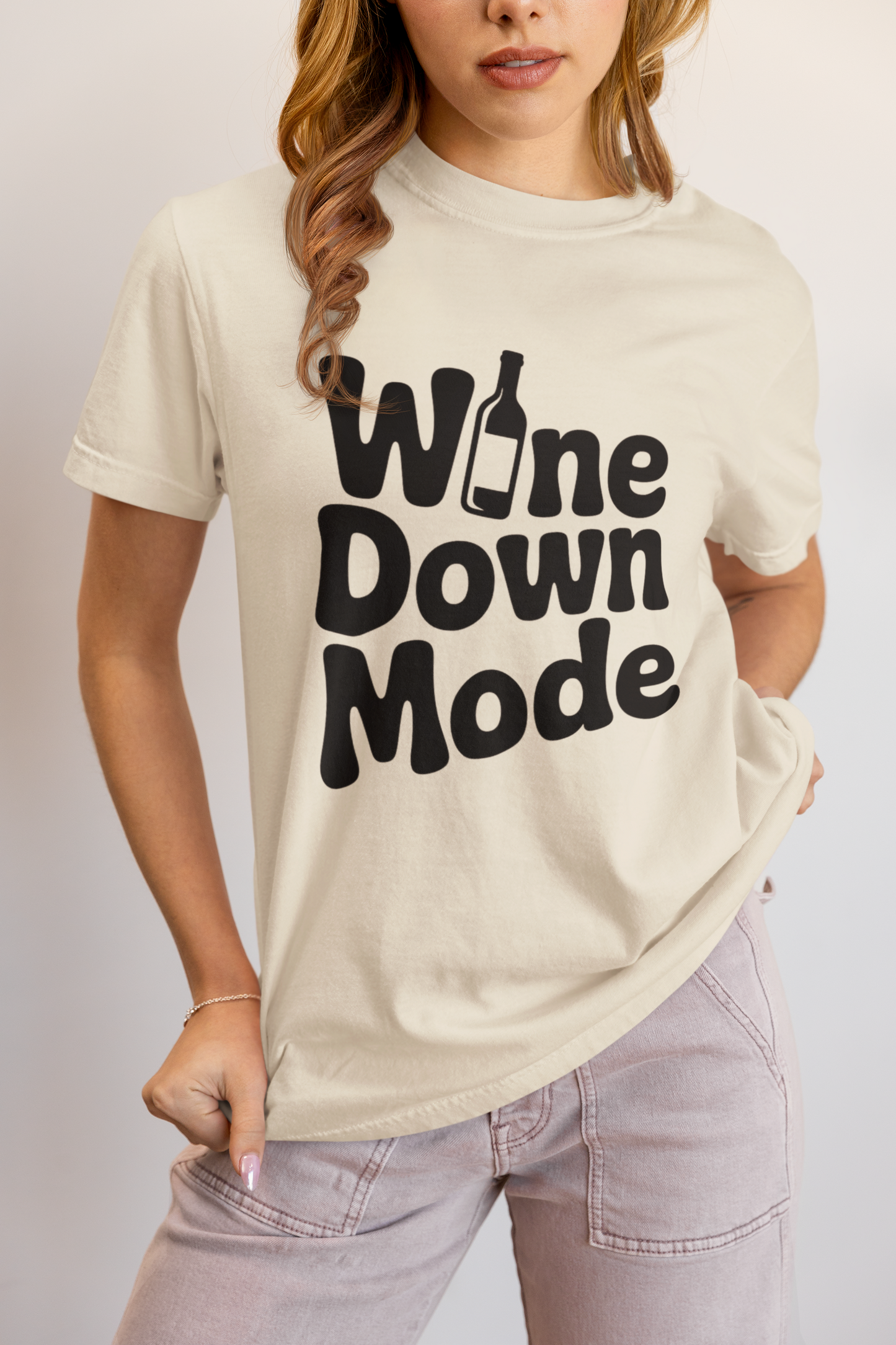 Wine Down Mode Unisex Tee for Wine Lovers