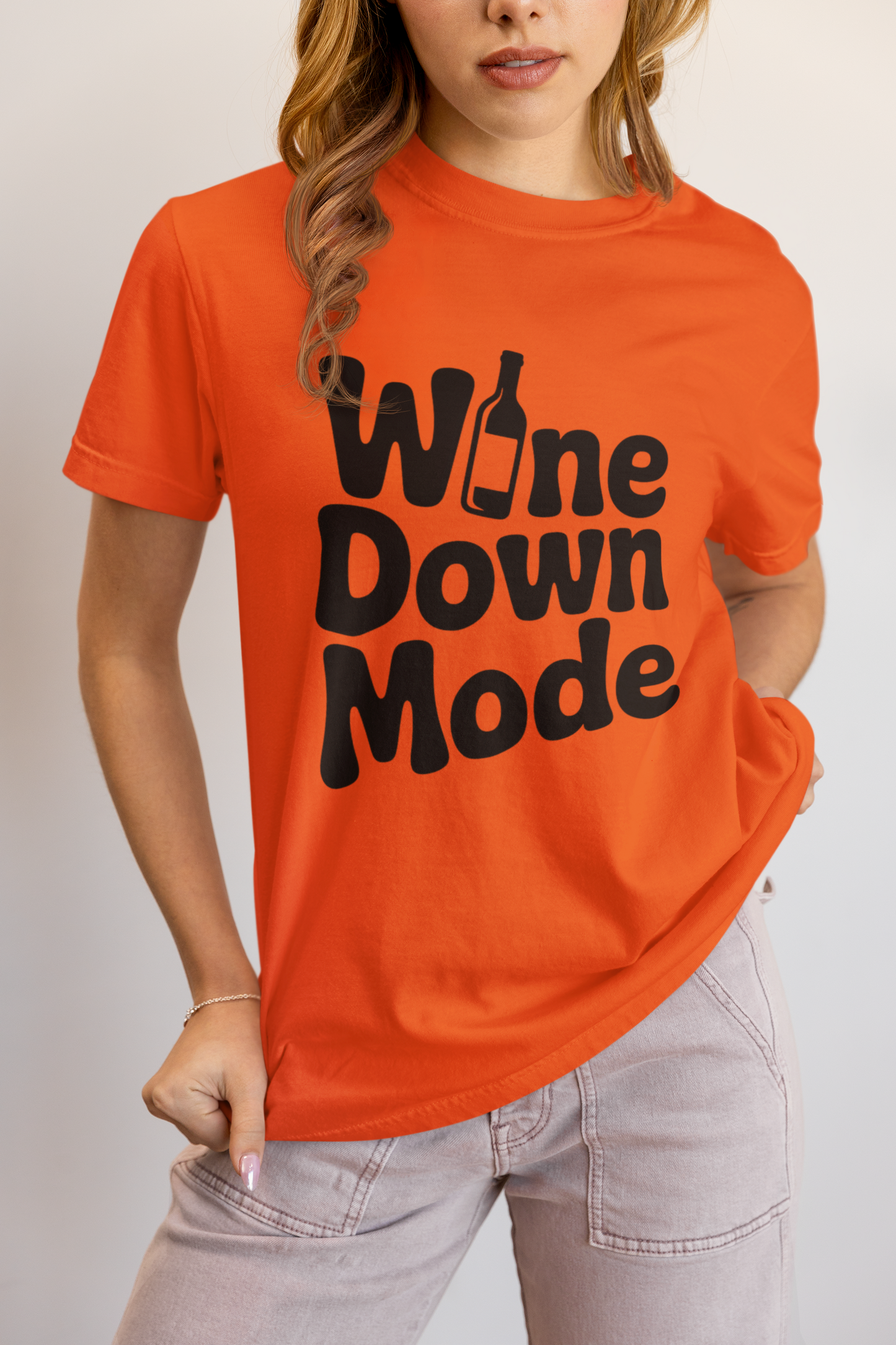 Wine Down Mode Unisex Tee for Wine Lovers