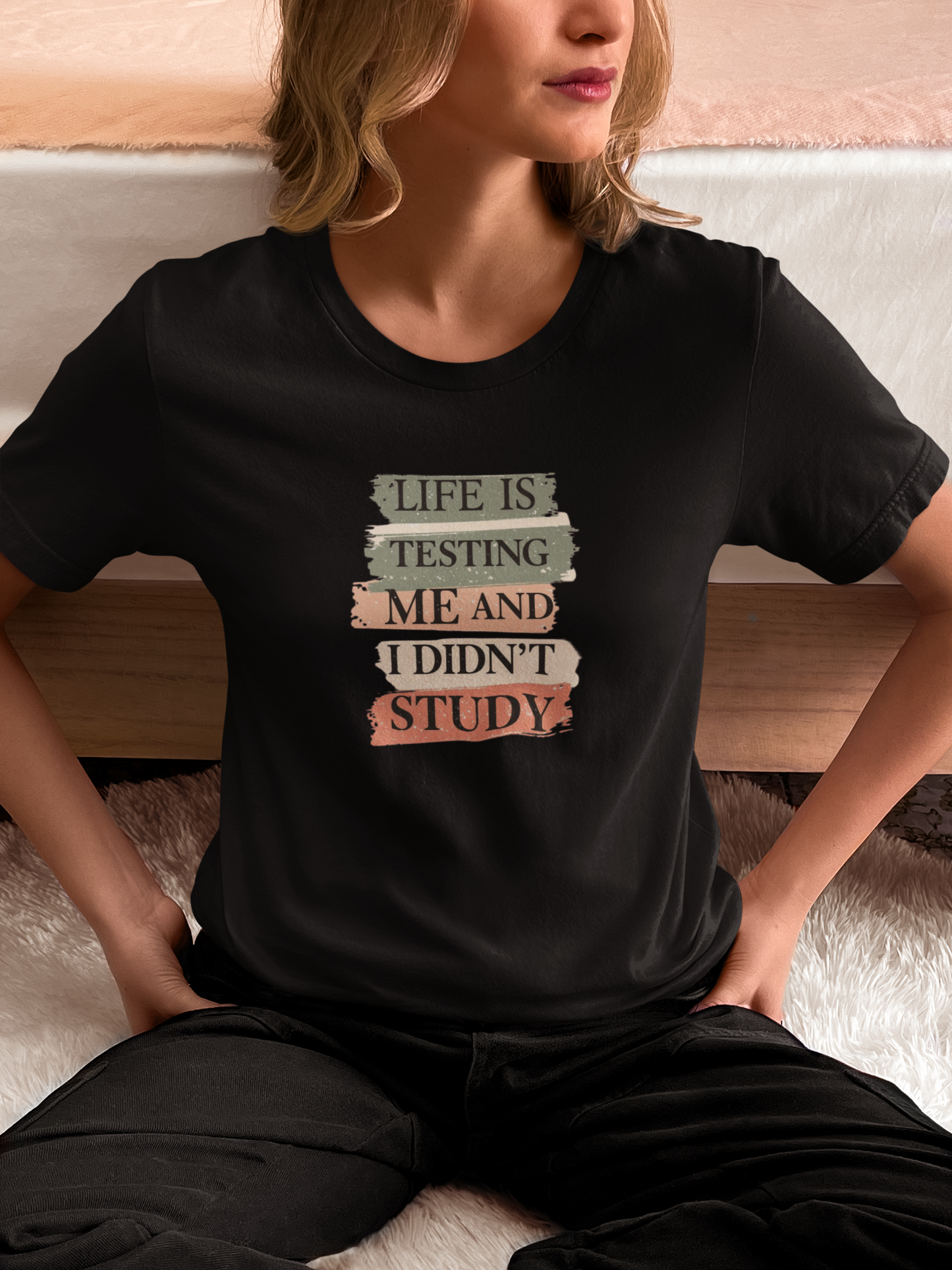 Funny Study Motivation Tee | Life is Testing Me |