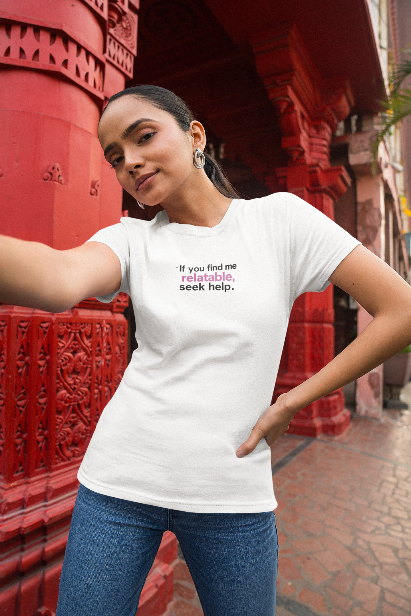 If you find me relatable, Seek Help Humor T-Shirt