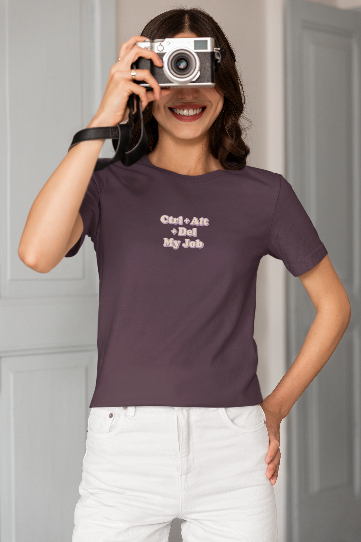 Ctrl + Alt+ Del my Job Funny & Sarcastic Office Tee