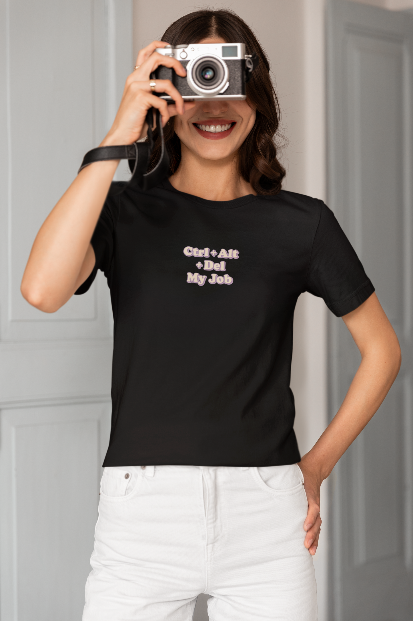 Ctrl + Alt+ Del my Job Funny & Sarcastic Office Tee
