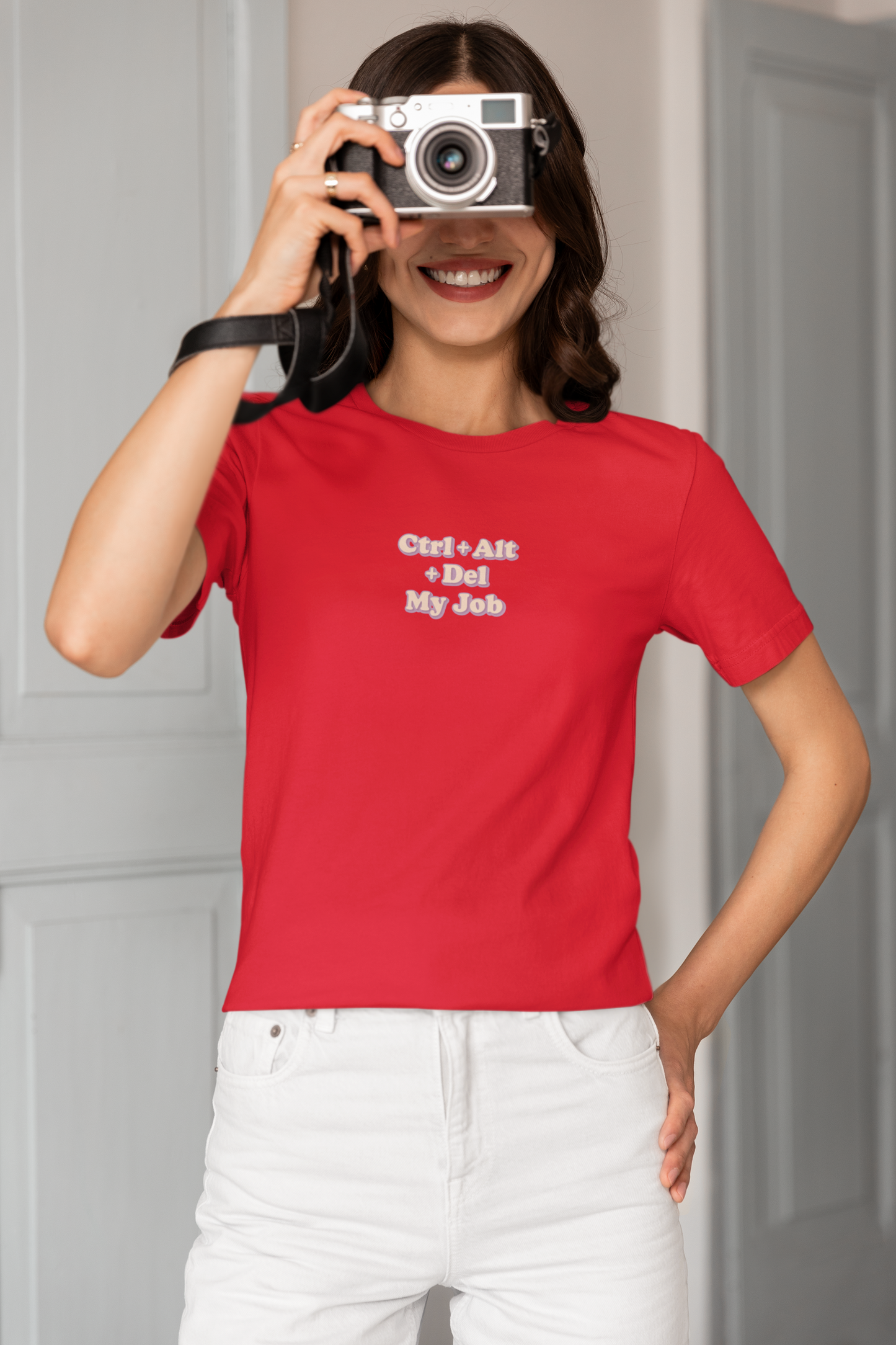 Ctrl + Alt+ Del my Job Funny & Sarcastic Office Tee