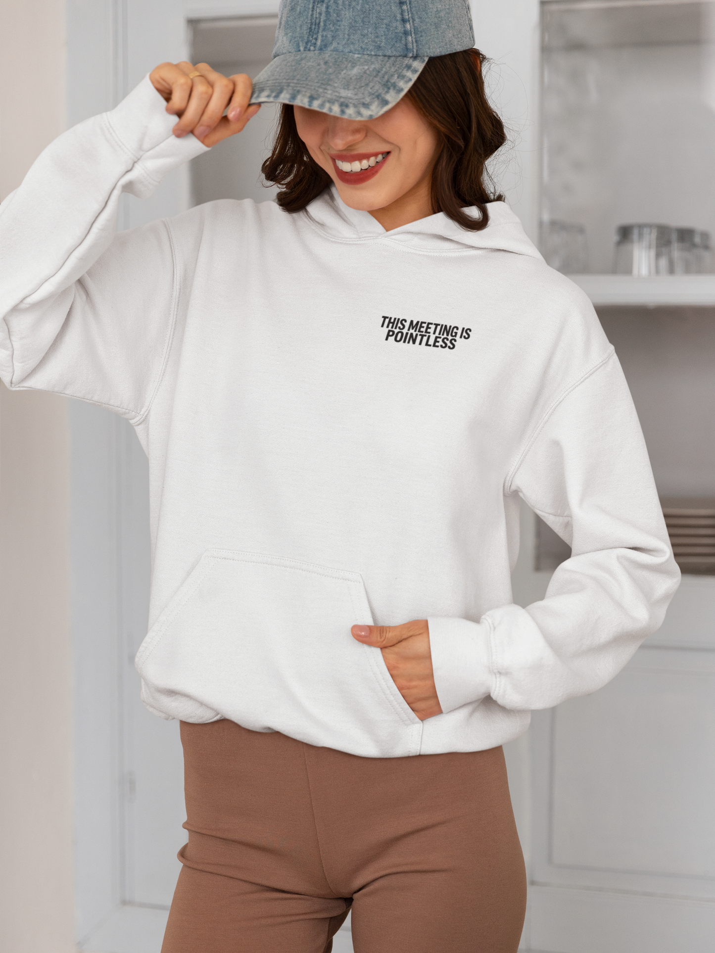 This Meeting is Pointless Hoodie, Office Jokes Hoodie