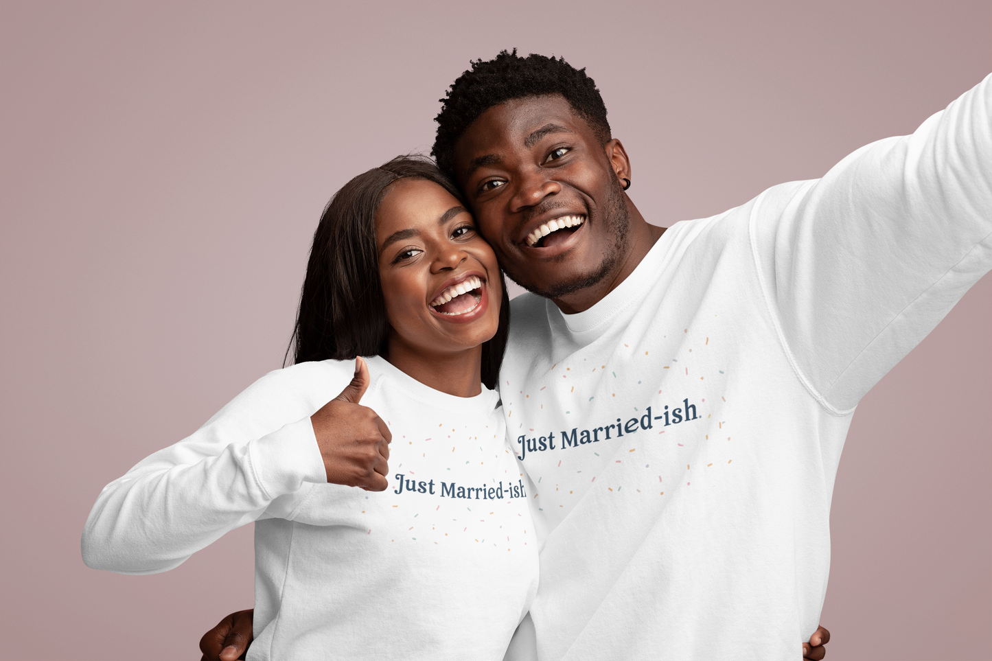 Just Married-ish Crewneck Sweatshirt for Newlyweds