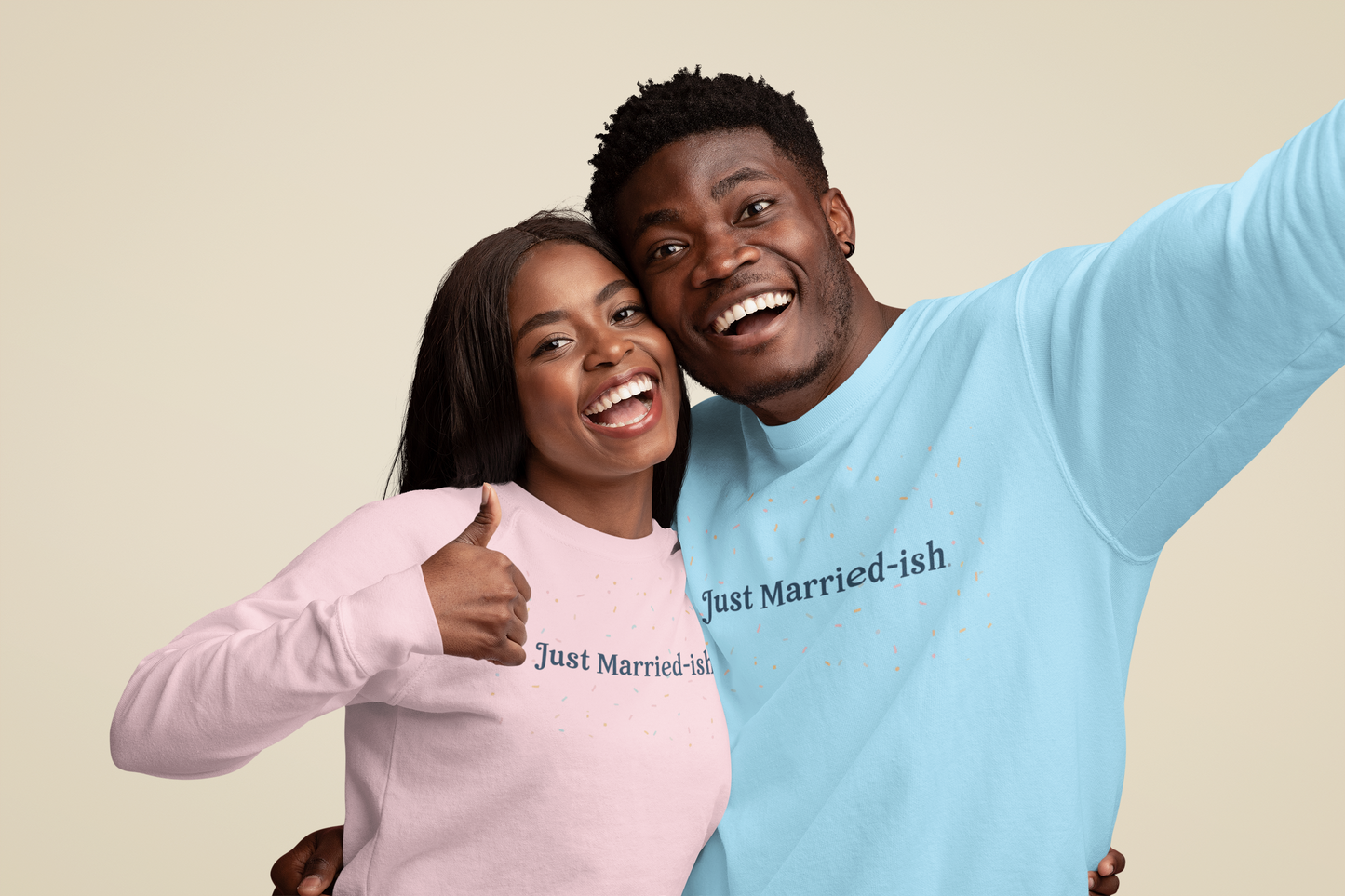Just Married-ish Crewneck Sweatshirt for Newlyweds