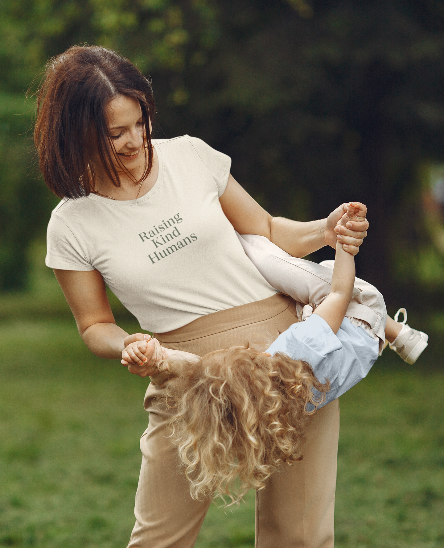Raising Kind Humans Tee, Gift for Parents, Mom T-shirt