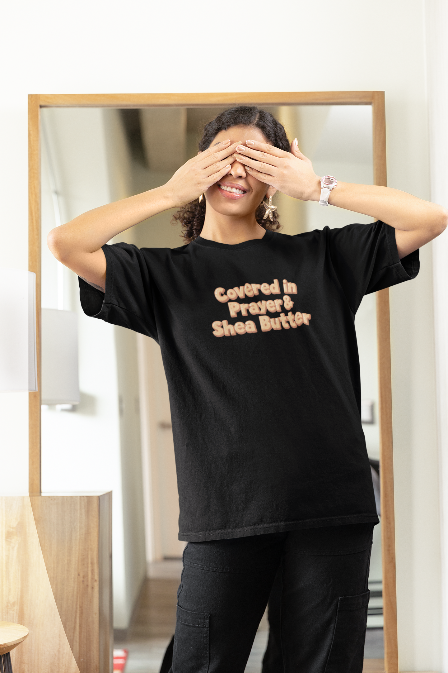 Covered in Prayer & Shea Butter Tee
