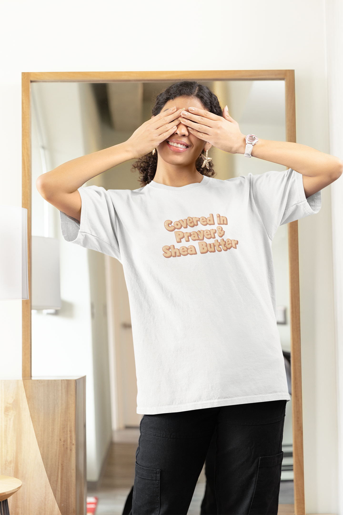Covered in Prayer & Shea Butter Tee