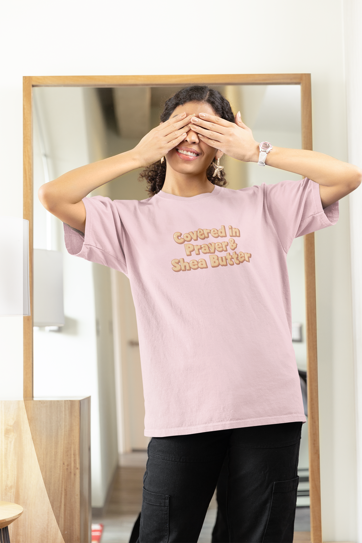 Covered in Prayer & Shea Butter Tee