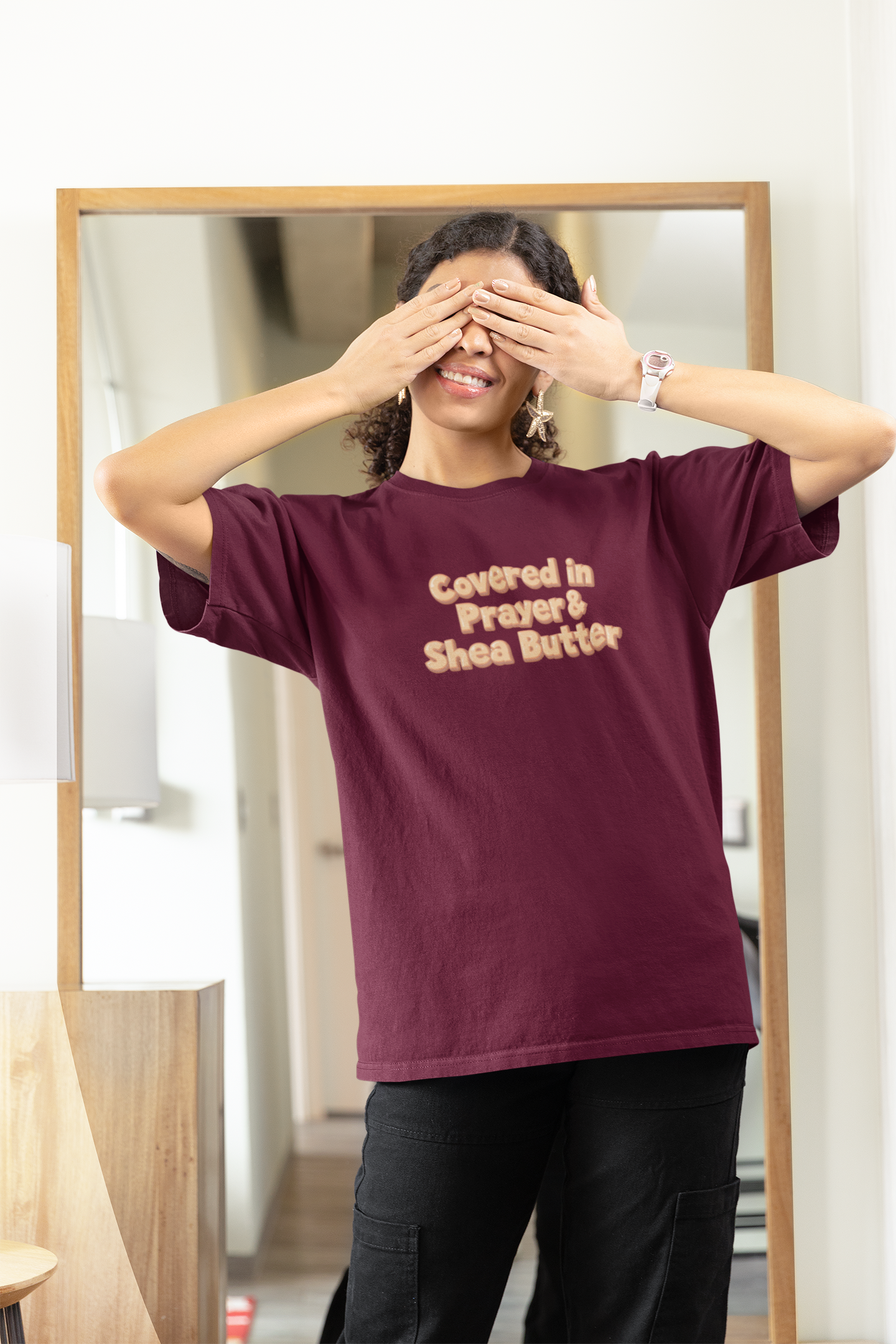 Covered in Prayer & Shea Butter Tee
