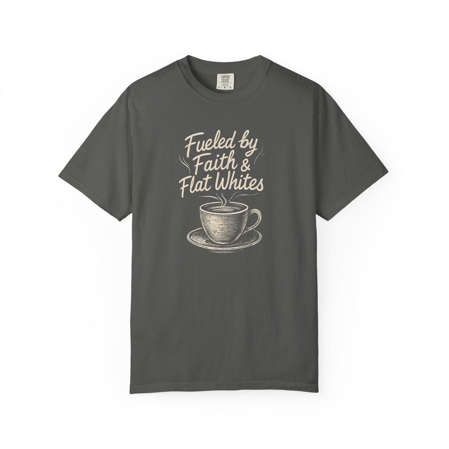 Coffee Lovers Unisex T-Shirt - Fueled by Faith & Flat Whites