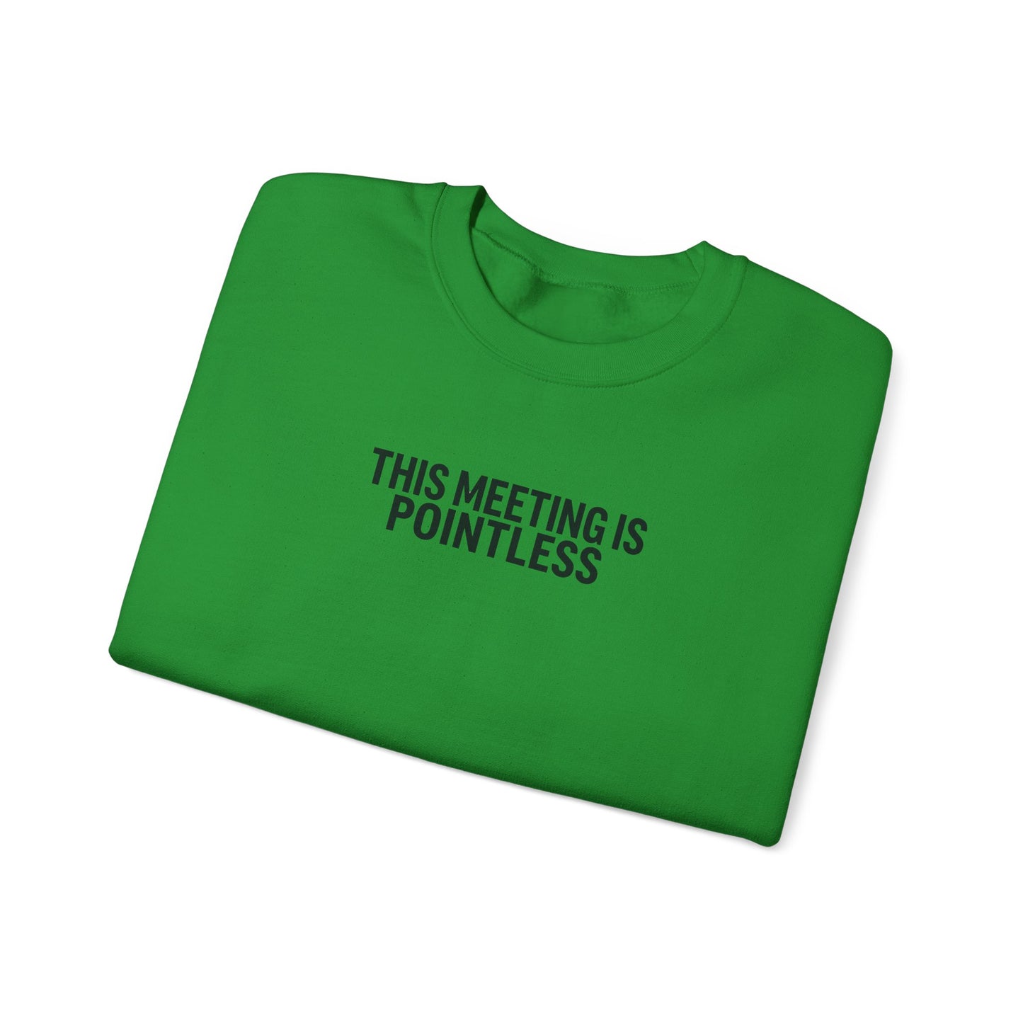 Funny Crewneck Sweatshirt - This Meeting Is Pointless