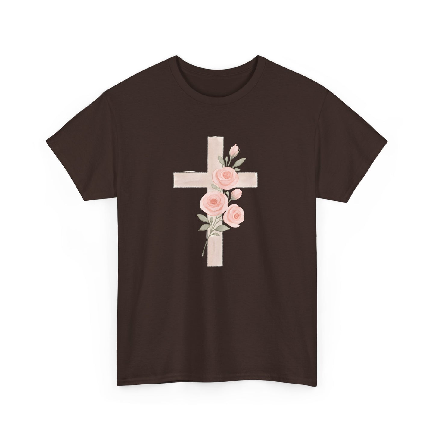 Floral Cross Tee, Christian T-Shirt