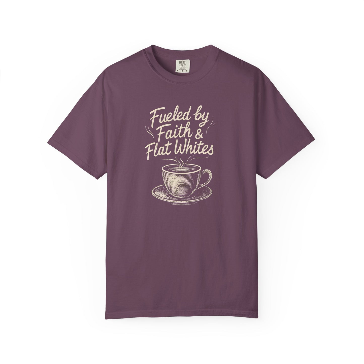 Coffee Lovers Unisex T-Shirt - Fueled by Faith & Flat Whites