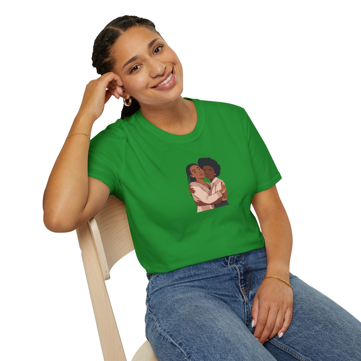 Embrace Love Friendship Tees, Black Sisterhood T-shirt