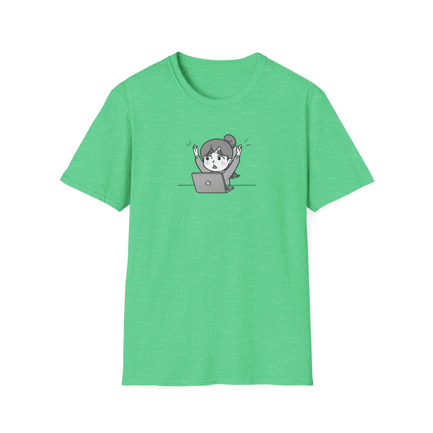Cheerful Laptop Enthusiast T-Shirt