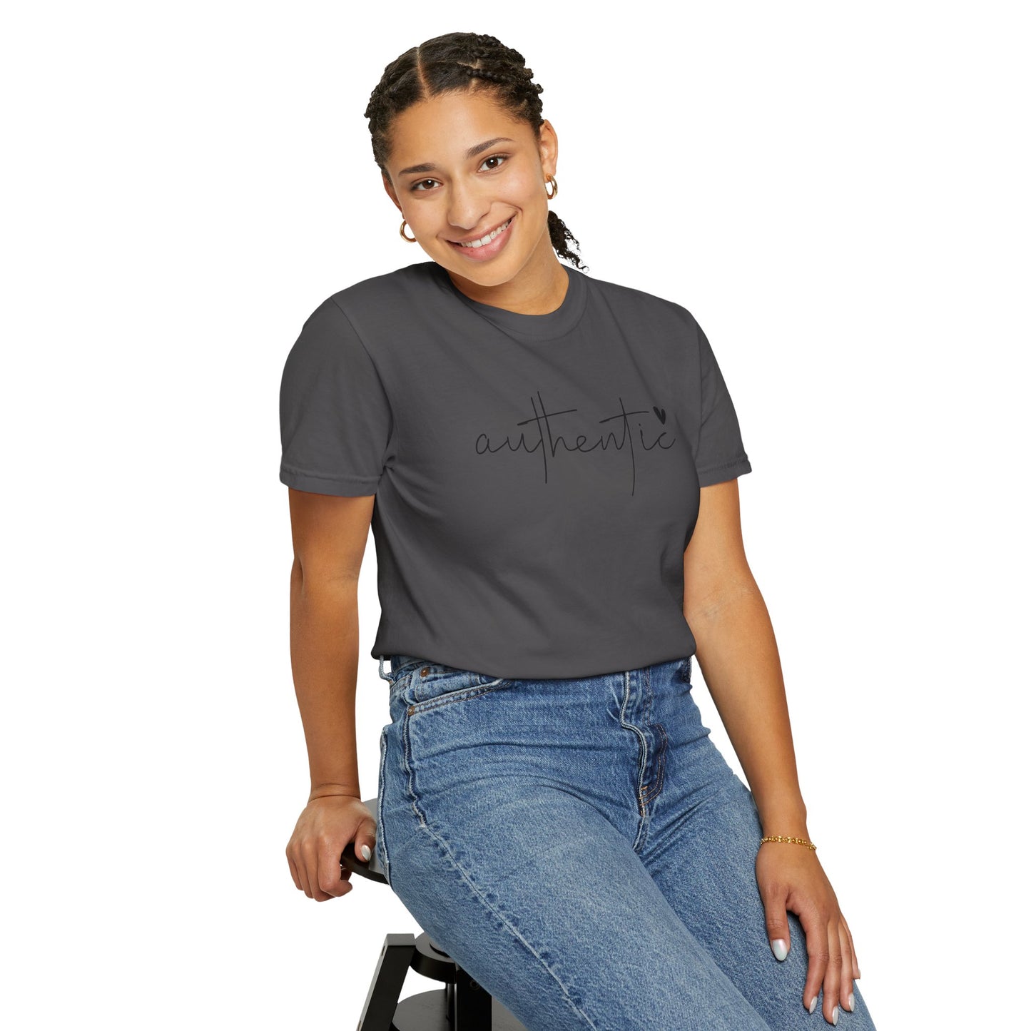 Authentic Love Unisex T-shirt - Soft Garment-Dyed Tee for Everyday Comfort
