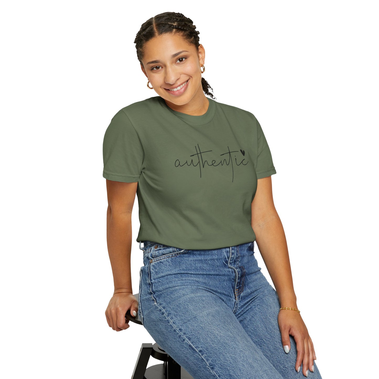 Authentic Love Unisex T-shirt - Soft Garment-Dyed Tee for Everyday Comfort