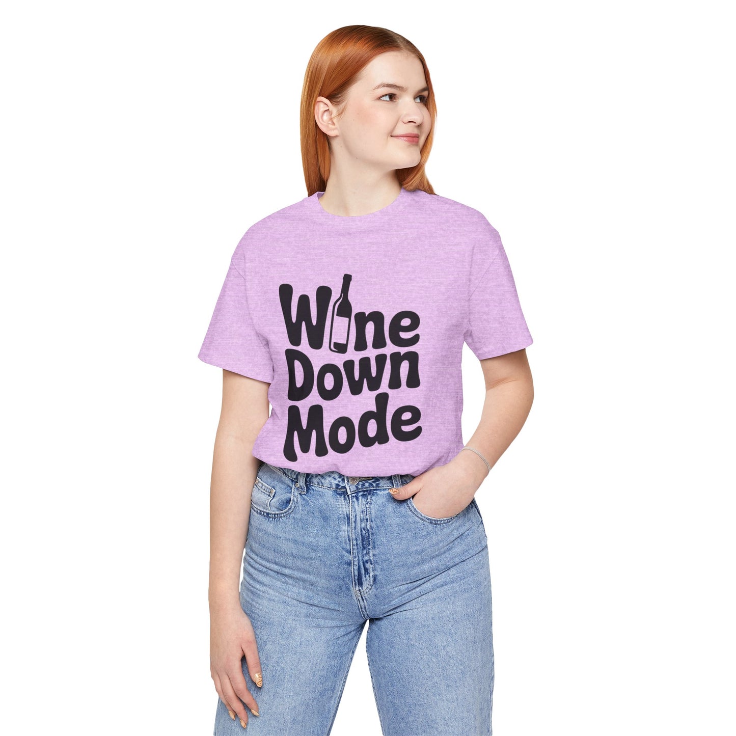 Wine Down Mode Unisex Tee for Wine Lovers