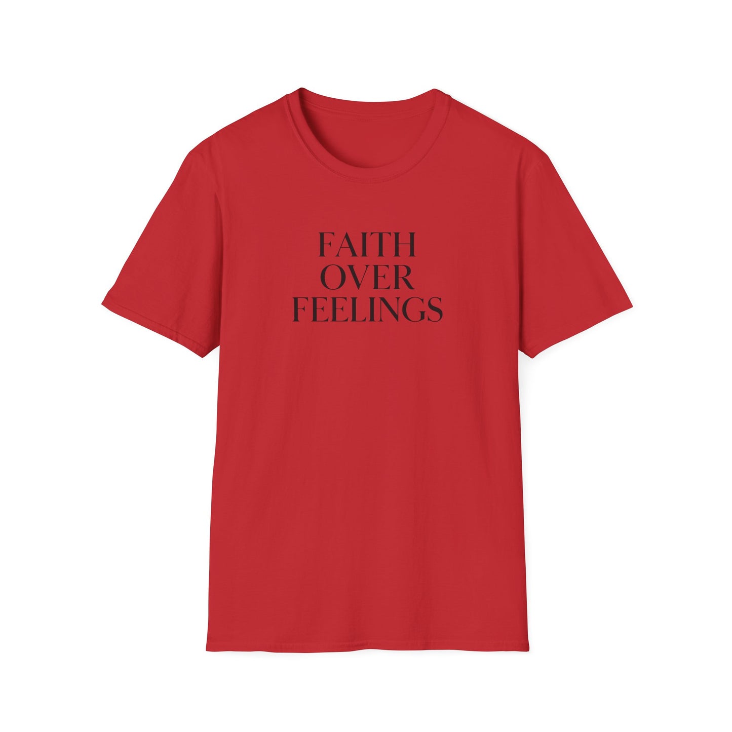 Faith Over Feelings Inspirational T-Shirt, Gift for Believers