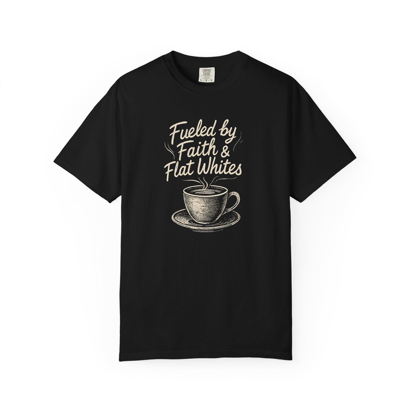 Coffee Lovers Unisex T-Shirt - Fueled by Faith & Flat Whites
