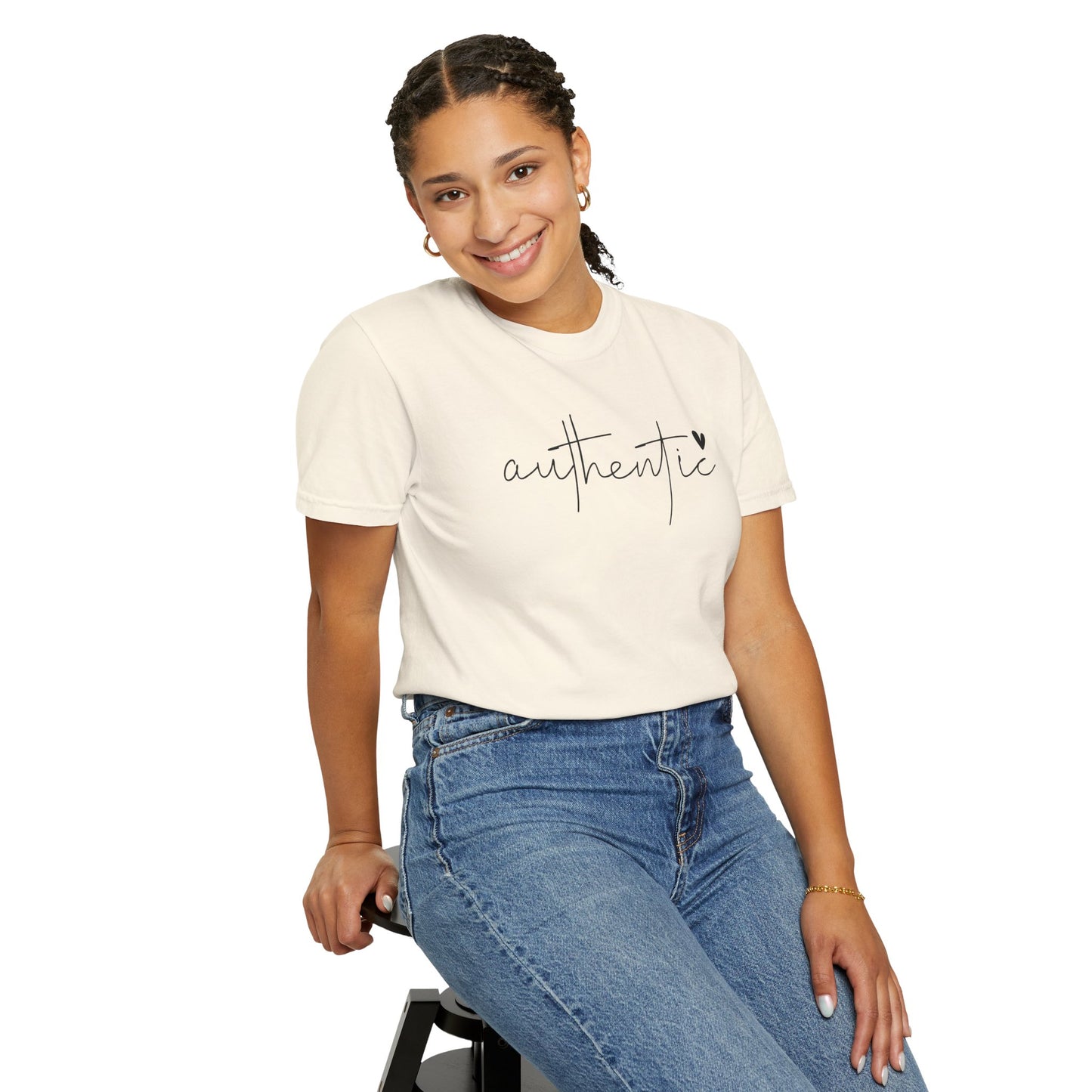 Authentic Love Unisex T-shirt - Soft Garment-Dyed Tee for Everyday Comfort