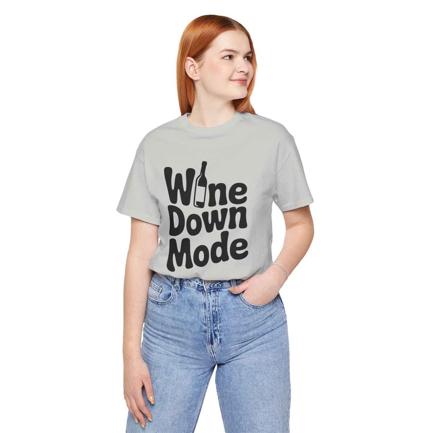 Wine Down Mode Unisex Tee for Wine Lovers
