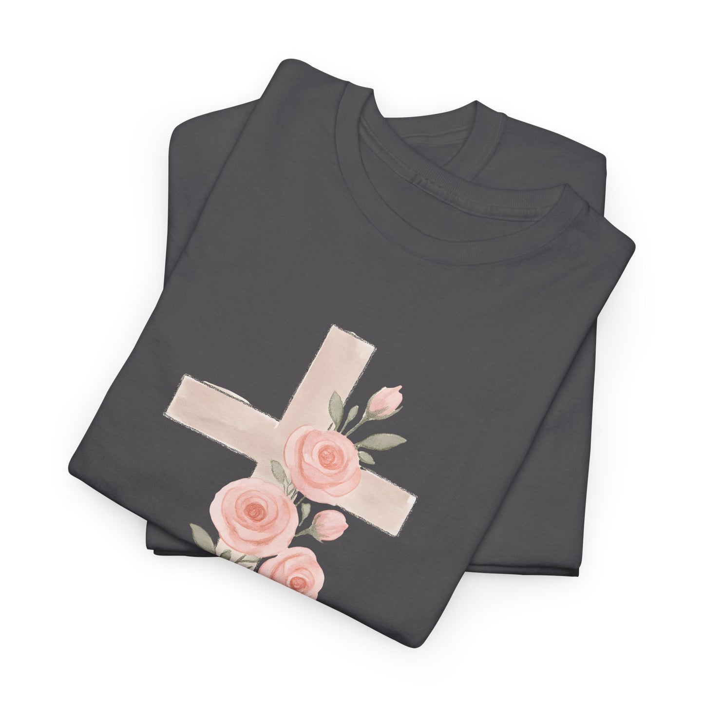 Floral Cross Tee, Christian T-Shirt