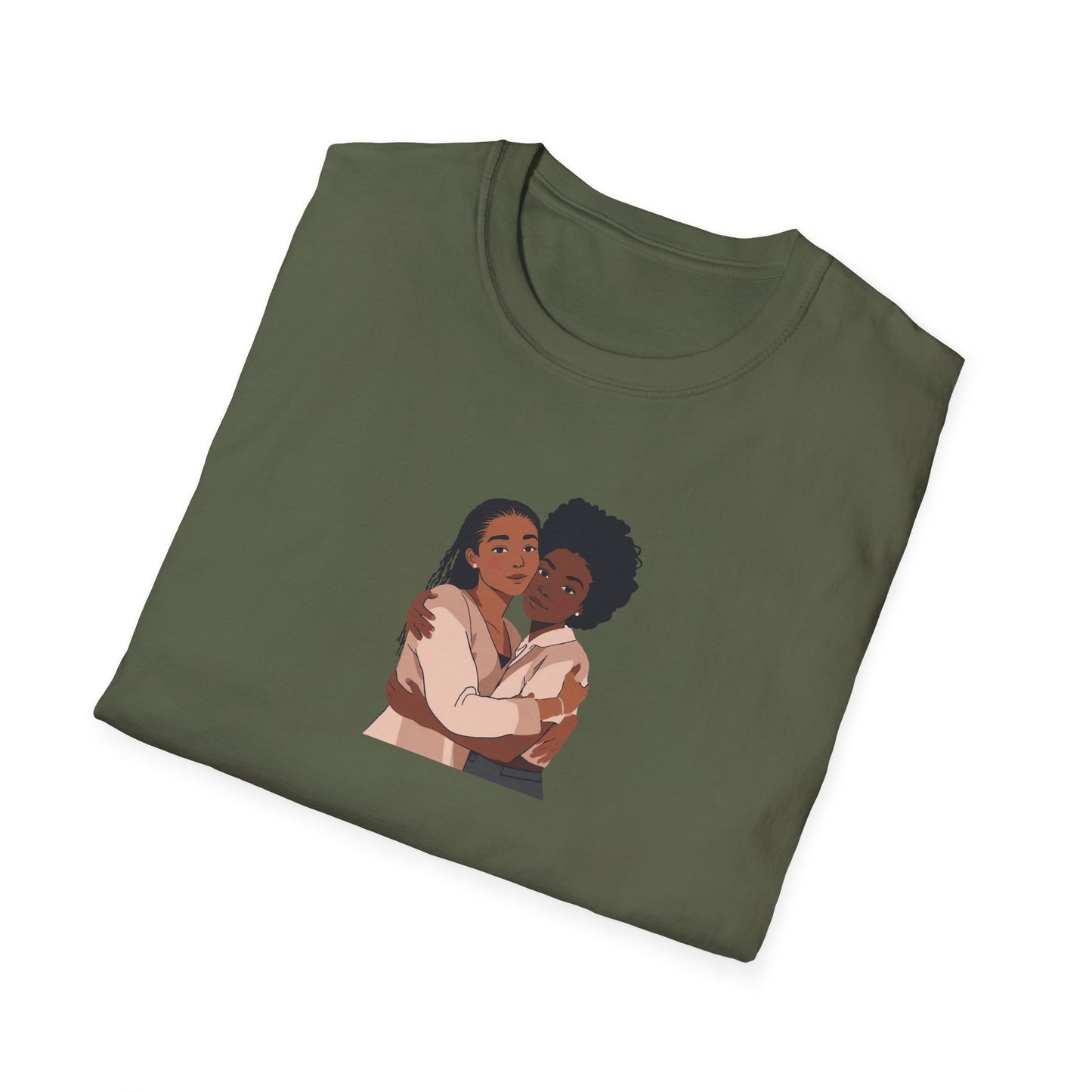 Embrace Love Friendship Tees, Black Sisterhood T-shirt